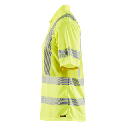 Blaklader 3428 Uv Protected Hi Vis Polo Shirt Hi Vis Yellow Left