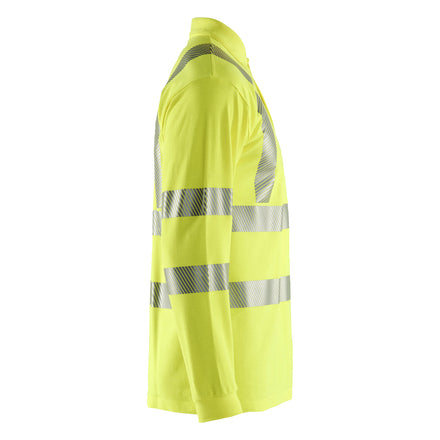 Blaklader 3439 Long Sleeved Multinorm Polo Hi Vis Yellow Right
