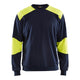 Blaklader 3458 Flame Resistant Sweatshirt Navy Blue Hi Vis Yellow Main