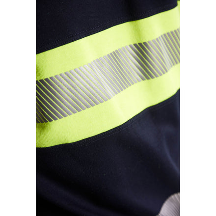 Blaklader 3459 Multinorm Sweatshirt Navy Blue Hi Vis Yellow Feature 2