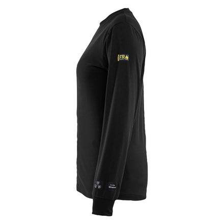 Blaklader 3467 Women’ Flame Resistant T Shirt Long Sleeves Black Left