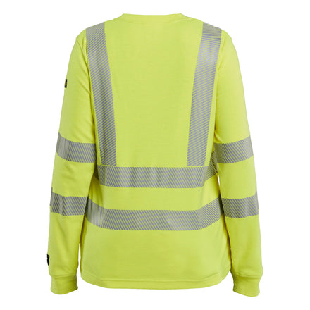 Blaklader 3469 Womens Long Sleeved T Shirt Multinorm Hi Vis Yellow Back