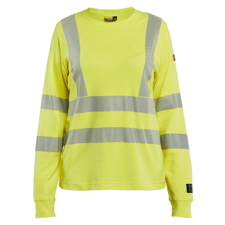 Blaklader 3469 Womens Long Sleeved T Shirt Multinorm Hi Vis Yellow Main