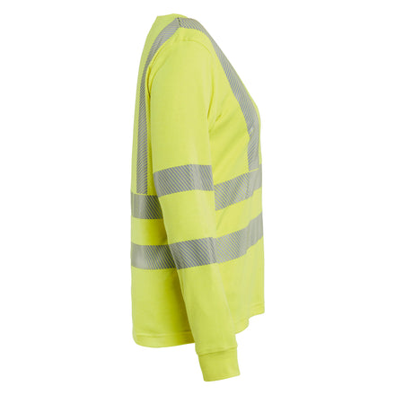Blaklader 3469 Womens Long Sleeved T Shirt Multinorm Hi Vis Yellow Right