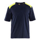 Blaklader 3476 Flame Resistant T Shirt Navy Blue Hi Vis Yellow Main