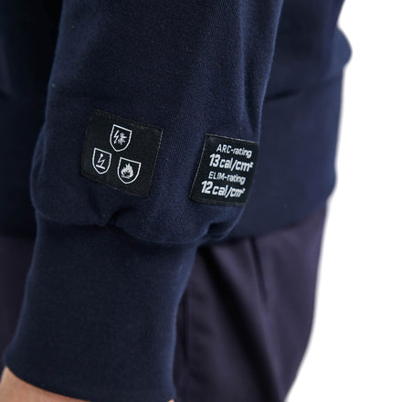 Blaklader 3477 Flame Resistant Sweater Navy Blue Feature 2