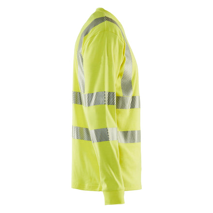 Blaklader 3481 Multinorm Long Sleeved T Shirt Hi Vis Yellow Right