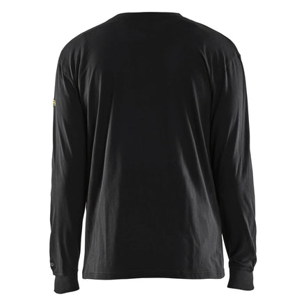 Blaklader 3483 Flame Resistant Long Sleeve T Shirt Black Back