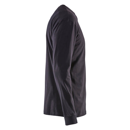 Blaklader 3483 Flame Resistant Long Sleeve T Shirt Navy Blue Right