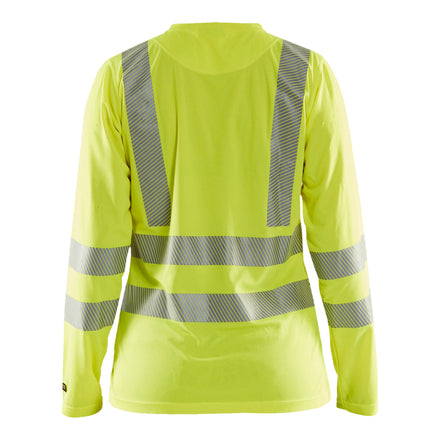 Blaklader 3485 Womens Hi Vis T Shirt Long Sleeve Hi Vis Yellow Back