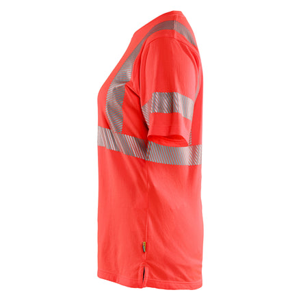 Blaklader 3502 Womens Hi Vis T Shirt Hi Vis Red Left