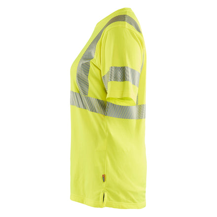 Blaklader 3502 Womens Hi Vis T Shirt Hi Vis Yellow Left