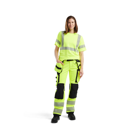Blaklader 3502 Womens Hi Vis T Shirt Hi Vis Yellow Model