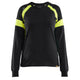 Blaklader 3521 Womens Long Sleeved T Shirt With Hi Vis Black Hi Vis Yellow Main