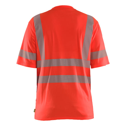 Blaklader 3522 Hi Vis T Shirt Hi Vis Red Back