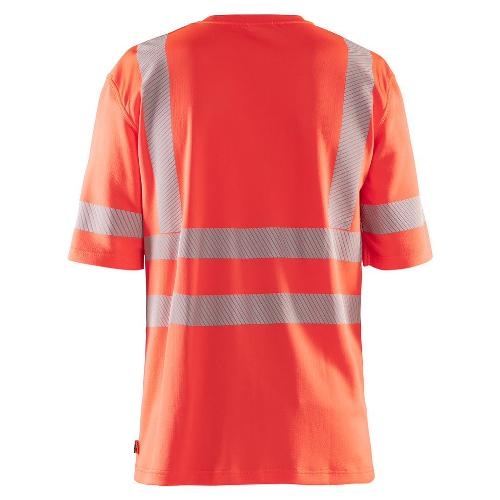 Blaklader 3522 Hi Vis T Shirt Hi Vis Red Back