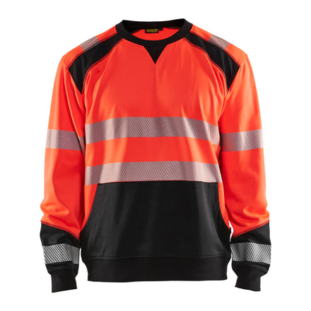Blaklader 3541 Hi Vis Sweatshirt Hi Vis Red Black Main