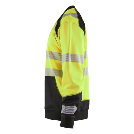 Blaklader 3541 Hi Vis Sweatshirt Hi Vis Yellow Black Left
