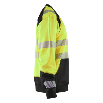 Blaklader 3541 Hi Vis Sweatshirt Hi Vis Yellow Black Right