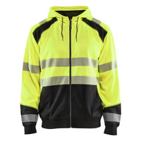Blaklader 3546 Hi Vis Hooded Sweater Hi Vis Yellow Black Main