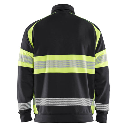 Blaklader 3551 Hi Vis Sweater Black Hi Vis Yellow Back