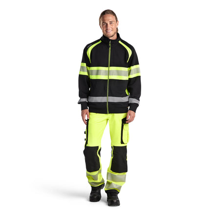 Blaklader 3551 Hi Vis Sweater Black Hi Vis Yellow Model