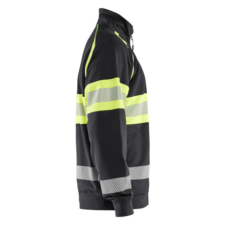 Blaklader 3551 Hi Vis Sweater Black Hi Vis Yellow Right