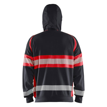 Blaklader 3552 Hi Vis Hoodie Black Hi Vis Red Feature