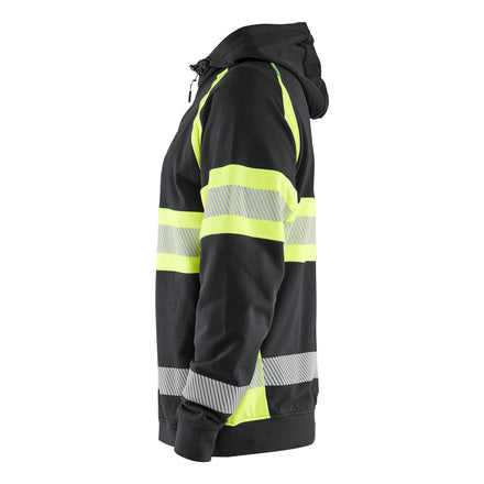 Blaklader 3552 Hi Vis Hoodie Black Hi Vis Yellow Left