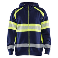 Blaklader 3552 Hi Vis Hoodie Navy Blue Hi Vis Yellow Main