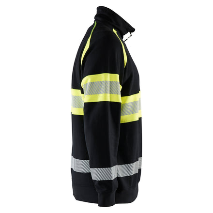 Blaklader 3553 Hi Vis Sweater Black Hi Vis Yellow Right