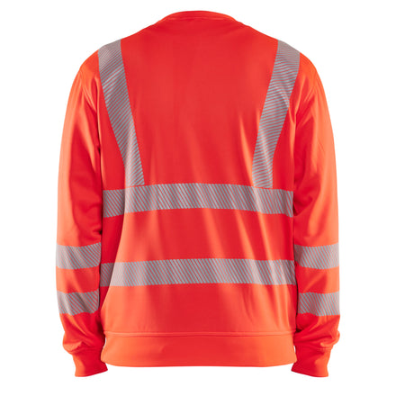 Blaklader 3562 Hi Vis Sweatshirt Hi Vis Red Back