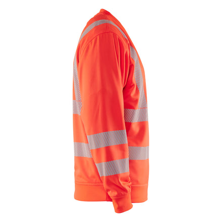 Blaklader 3562 Hi Vis Sweatshirt Hi Vis Red Right
