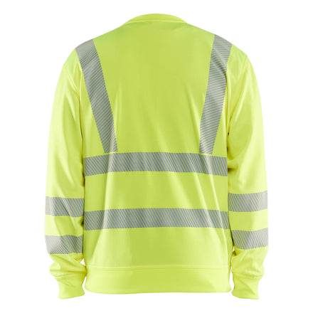 Blaklader 3562 Hi Vis Sweatshirt Hi Vis Yellow Back