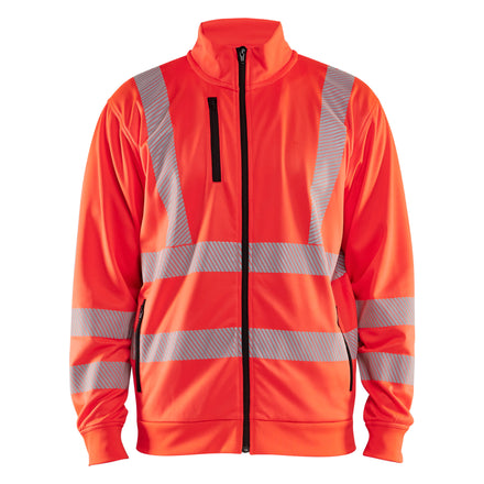 Blaklader 3563 Hi Vis Sweatshirt Full Zip Hi Vis Red Main