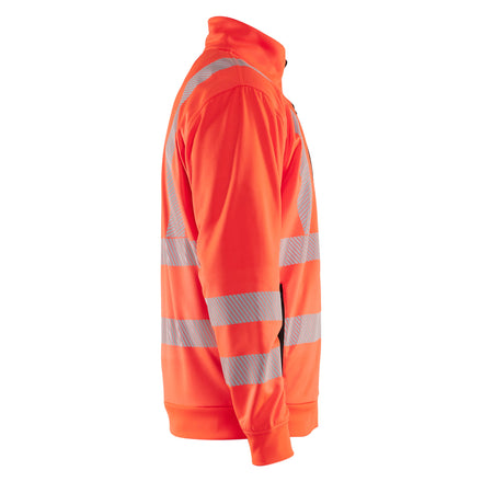 Blaklader 3563 Hi Vis Sweatshirt Full Zip Hi Vis Red Right