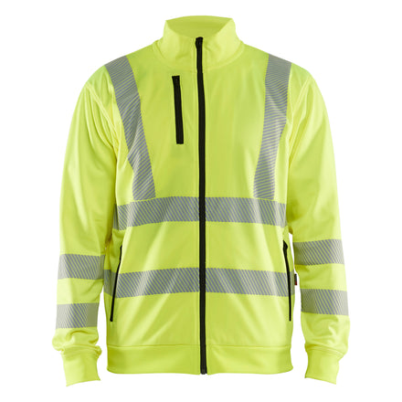 Blaklader 3563 Hi Vis Sweatshirt Full Zip Hi Vis Yellow Main