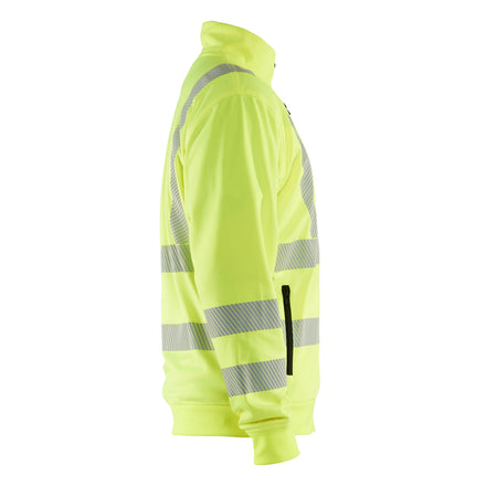 Blaklader 3563 Hi Vis Sweatshirt Full Zip Hi Vis Yellow Right
