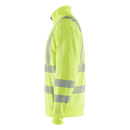 Blaklader 3564 Hi Vis Sweatshirt Half Zip Hi Vis Yellow Left