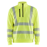 Blaklader 3564 Hi Vis Sweatshirt Half Zip Hi Vis Yellow Main