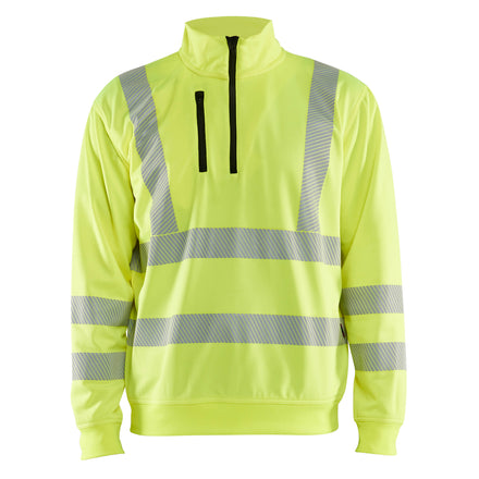 Blaklader 3564 Hi Vis Sweatshirt Half Zip Hi Vis Yellow Main