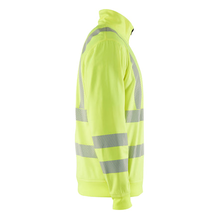 Blaklader 3564 Hi Vis Sweatshirt Half Zip Hi Vis Yellow Right