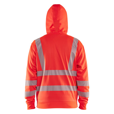Blaklader 3565 Hi Vis Hoodie Full Zip Hi Vis Red Feature