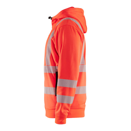 Blaklader 3565 Hi Vis Hoodie Full Zip Hi Vis Red Right