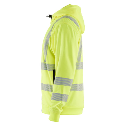 Blaklader 3565 Hi Vis Hoodie Full Zip Hi Vis Yellow Left