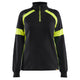 Blaklader 3566 Womens Sweatshirt With Hi Vis Black Hi Vis Yellow Main