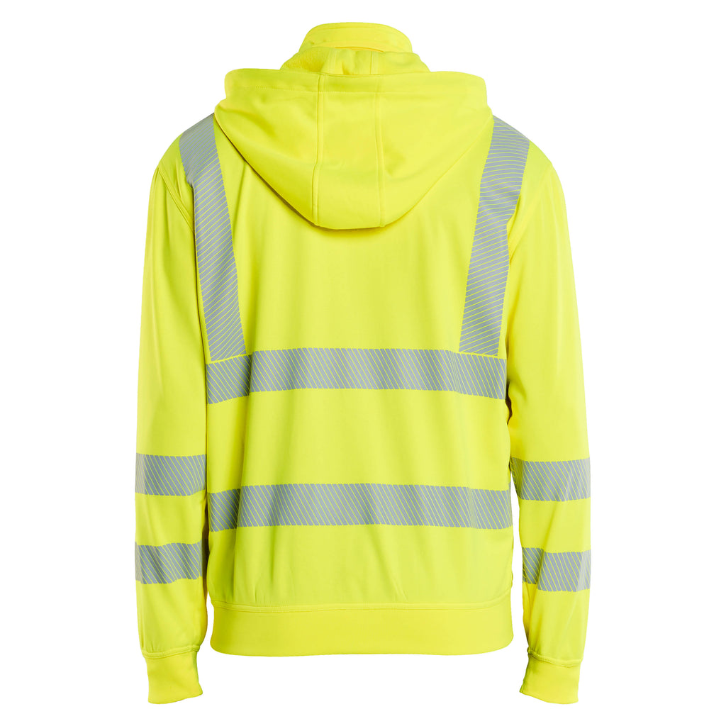 Blaklader 3573 Hi Vis Sweatshirt Detachable Hood Hi Vis Yellow Back