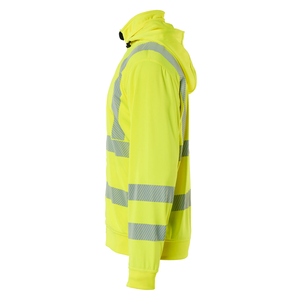 Blaklader 3573 Hi Vis Sweatshirt Detachable Hood Hi Vis Yellow Left