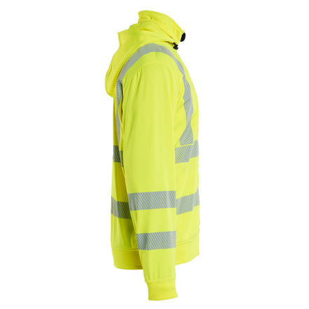 Blaklader 3573 Hi Vis Sweatshirt Detachable Hood Hi Vis Yellow Right