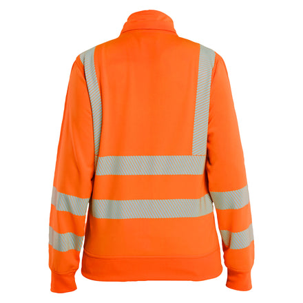 Blaklader 3574 Womens Hi Vis Sweatshirt Detachable Hood Hi Vis Orange Navy Blue Feature